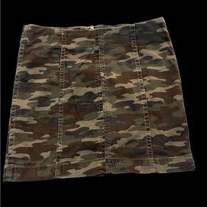 Free People Camouflage Mini Skirt